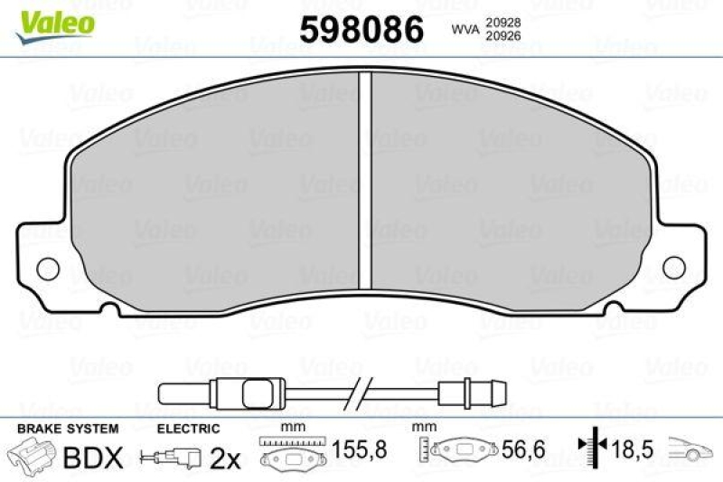 VALEO 598086 SBB-Satz PREMIUM