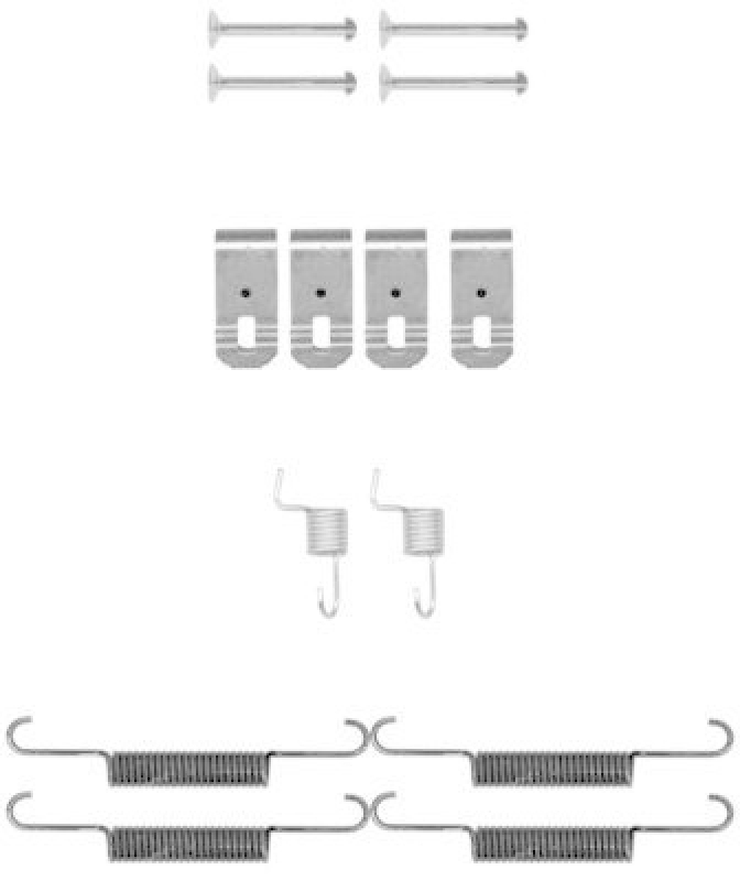 HELLA 8DZ 355 202-041 Zubehörsatz, Bremsbacken für HONDA CR-V III (RE)