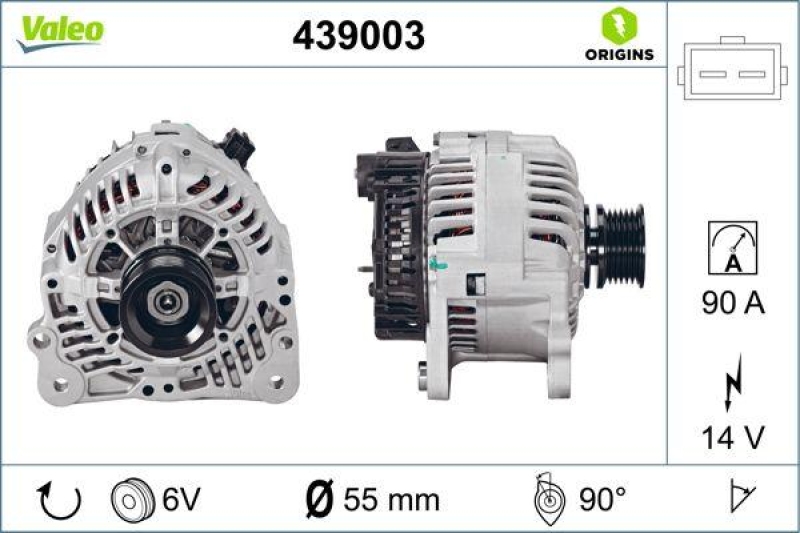 VALEO 439003 Generator Neu - ORIGINS