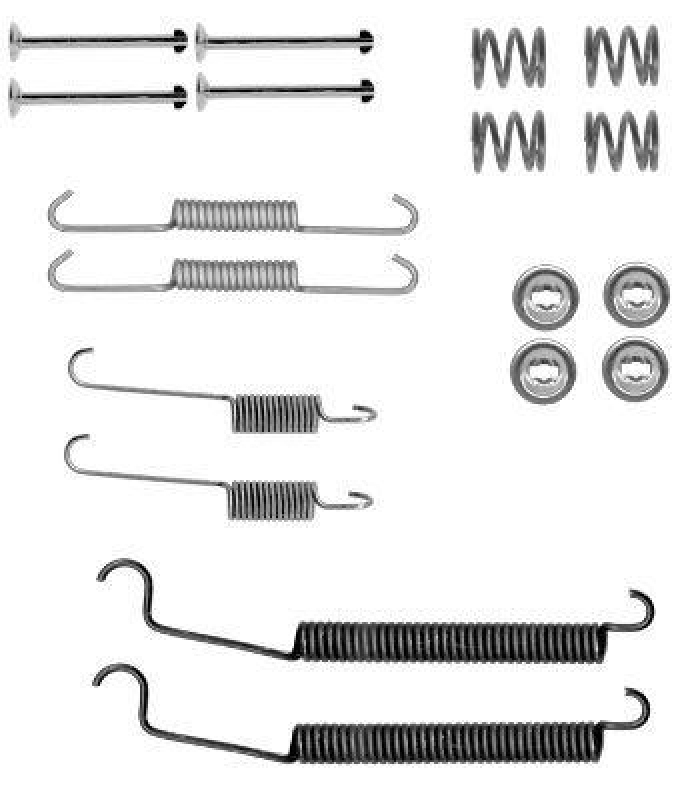 HELLA 8DZ 355 202-091 Zubehörsatz, Bremsbacken für RENAULT/DACIA