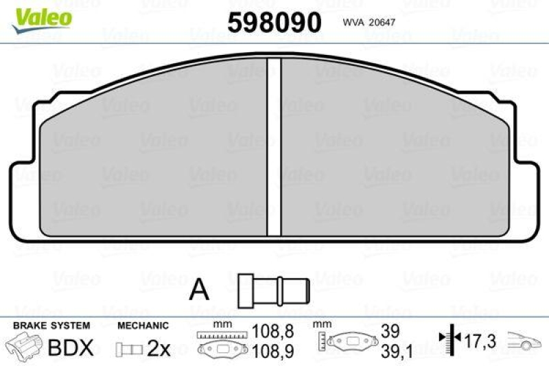 VALEO 598090 SBB-Satz PREMIUM