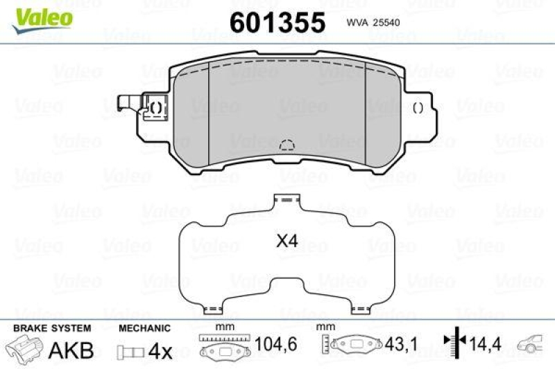 VALEO 601355 SBB-Satz PREMIUM