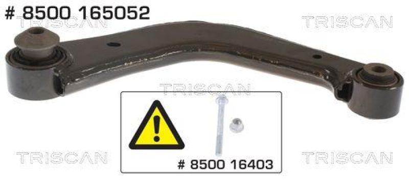 TRISCAN 8500 165052 Querlenker Hinterachse für Ford Galxcy, S-Max