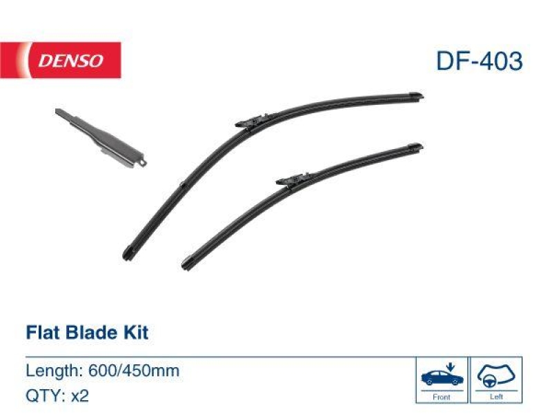 DENSO DF-403 Wischer Flat Blade KIT BMW 4 Gran Coupe (F36) 420 d 2.0 (15-)