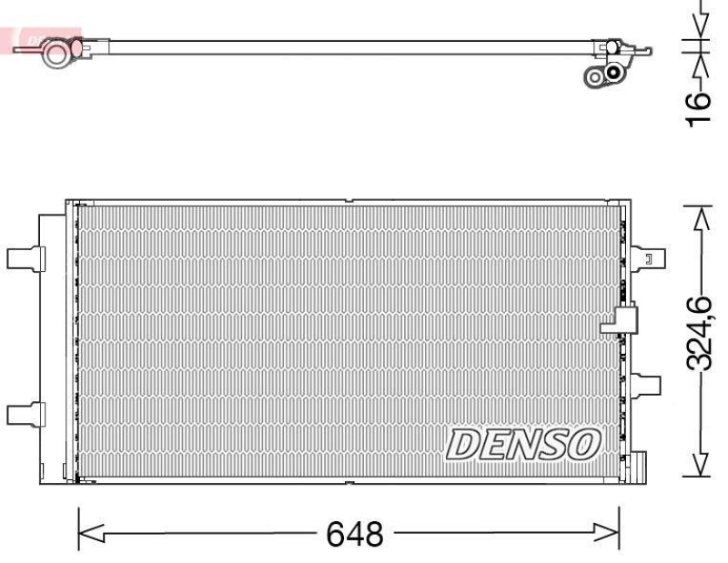 DENSO DCN02044 Kondensator A/C AUDI A4 AVANT (8K5, B8) 2.0 TDI (2008 - 2015)