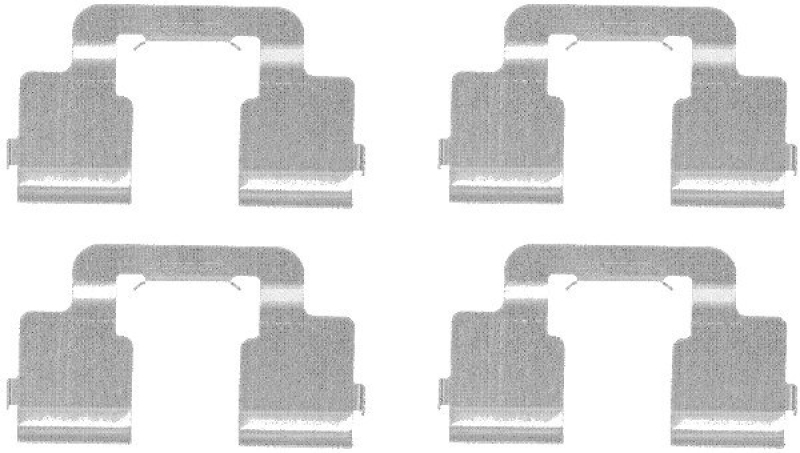 HELLA 8DZ 355 203-341 Zubehörsatz, Scheibenbremsbelag für P.S.A/FIAT