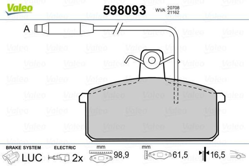 VALEO 598093 SBB-Satz PREMIUM