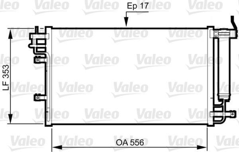 VALEO 814345 Kondensator KIA Cerato