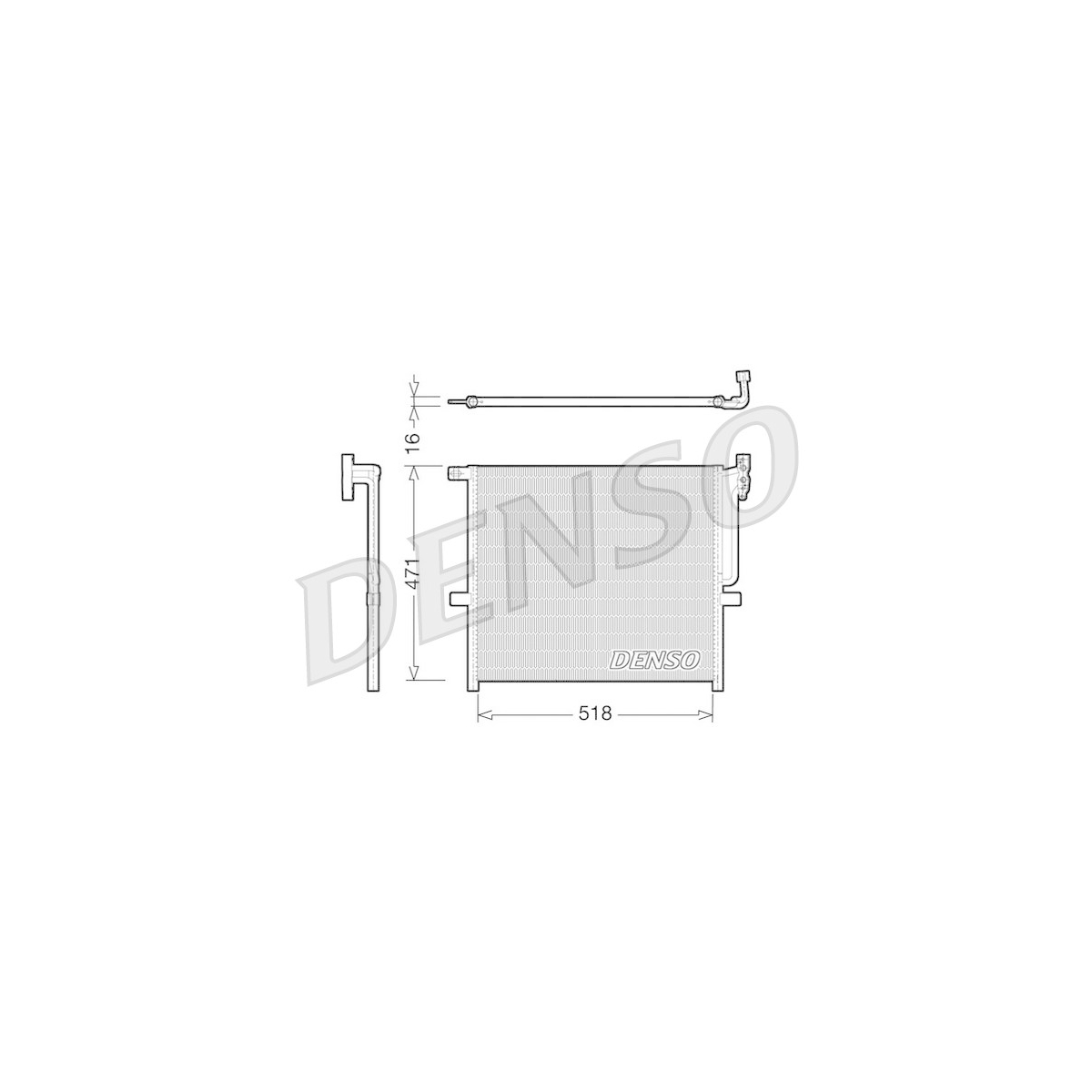 DENSO DCN05001 Kondensator A/C BMW X3 (E83) 3.0 i xDrive (2004 - )