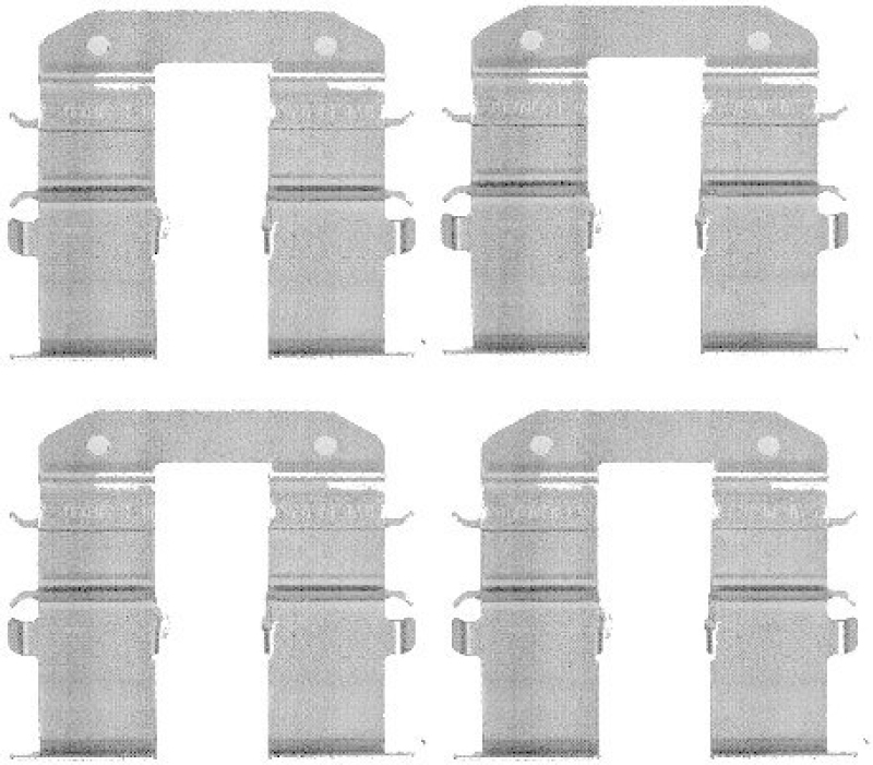 HELLA 8DZ 355 203-351 Zubehörsatz Scheibenbremsbelag