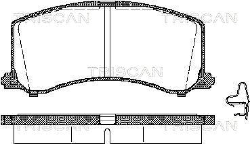 TRISCAN 8110 69003 Bremsbelag Vorne für Suzuki Baleno