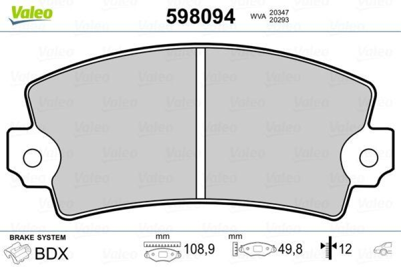 VALEO 598094 SBB-Satz PREMIUM