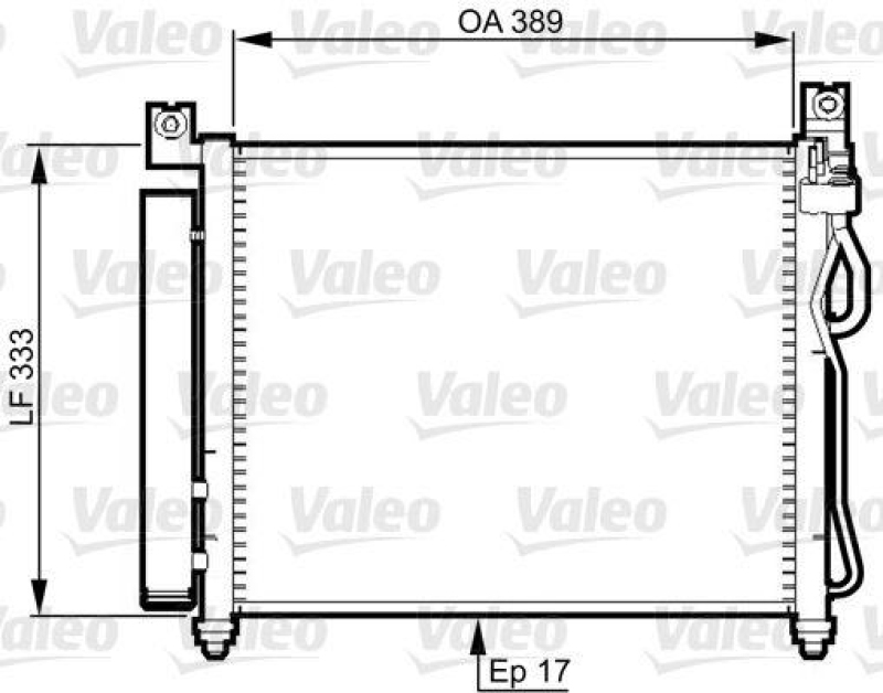 VALEO 814346 Kondensator KIA Picanto, (2004