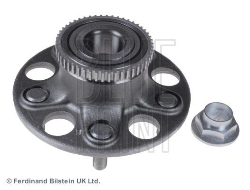 BLUE PRINT ADH28336 Radlagersatz mit Radnabe, ABS-Impulsring und Achsmutter für HONDA