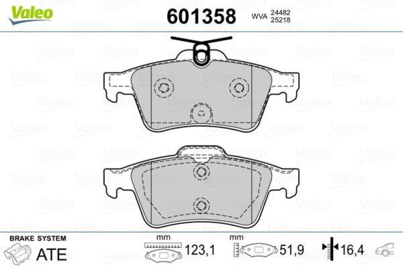 VALEO 601358 SBB-Satz PREMIUM