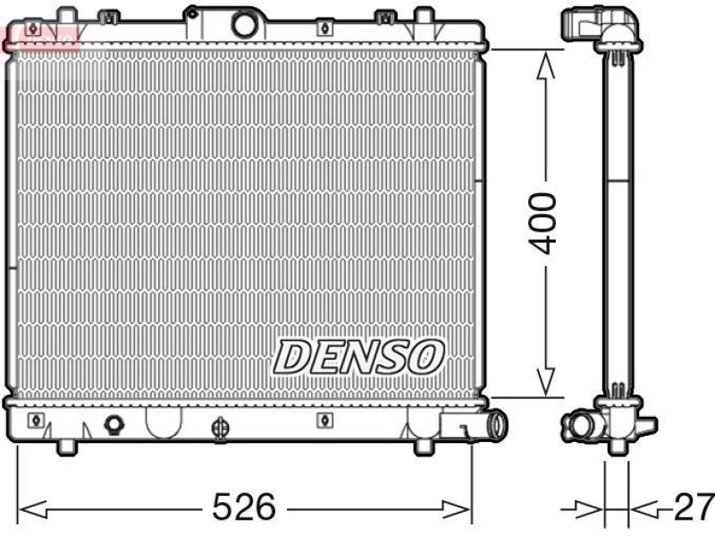 DENSO DRM47036 Kühler SUZUKI SWIFT IV (FZ, NZ) 1.3 DDiS 10/2010->