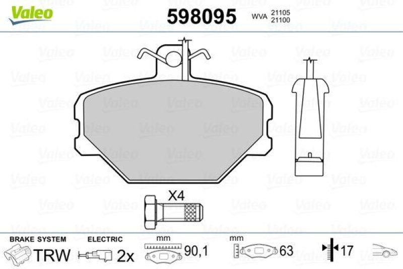 VALEO 598095 SBB-Satz PREMIUM