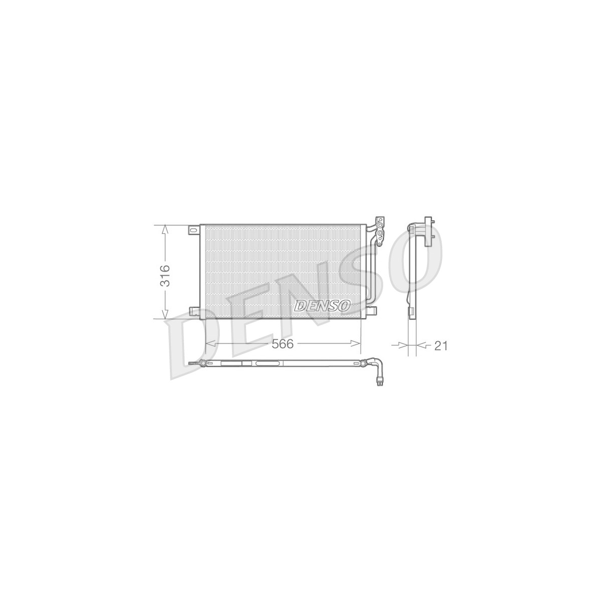 DENSO DCN05003 Kondensator A/C BMW 3 Touring (E46) 320 d (2001 - 2005)