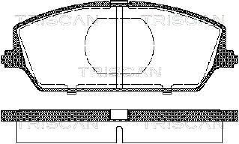 TRISCAN 8110 69009 Bremsbelag Vorne für Suzuki Swift