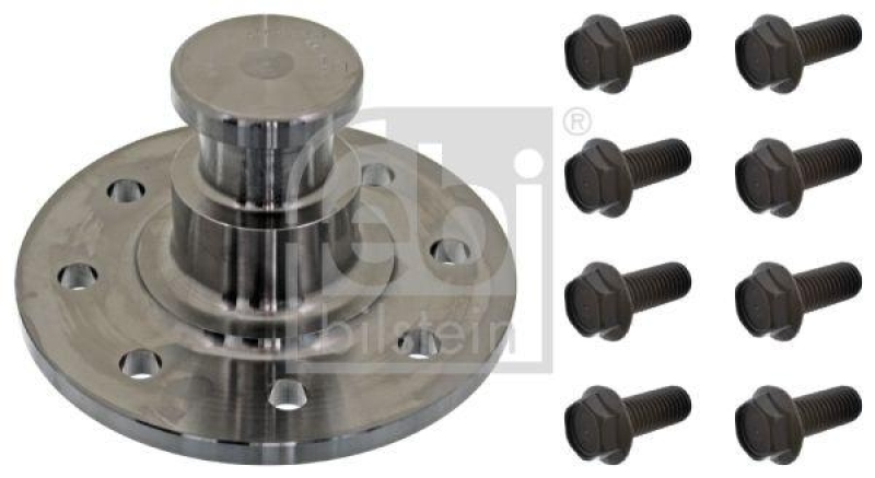 FEBI BILSTEIN 46733 Zugsattelzapfen mit Befestigungsschrauben für Fahrzeugbau