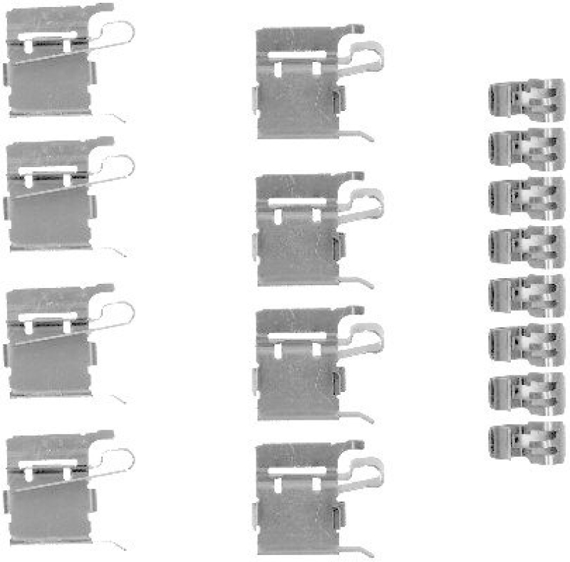 HELLA 8DZ 355 203-381 Zubehörsatz Scheibenbremsbelag