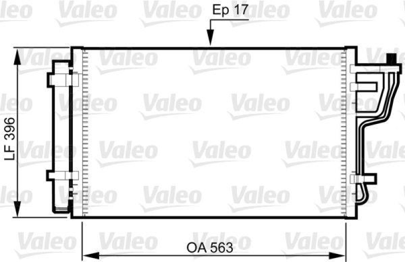 VALEO 814351 Kondensator HYUNDAI Elantra (2006>), i