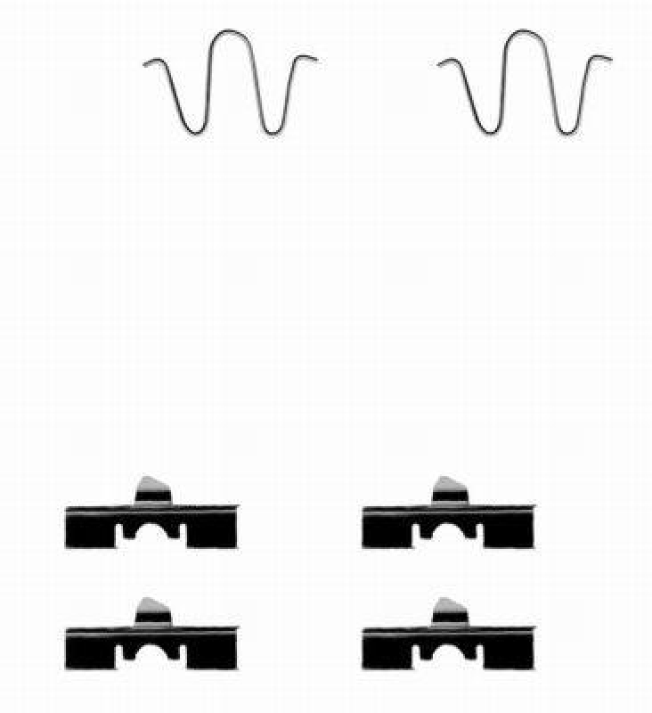 HELLA 8DZ 355 202-471 Zubehörsatz, Scheibenbremsbelag für MAZDA/SUZUKI/DAIHATSU