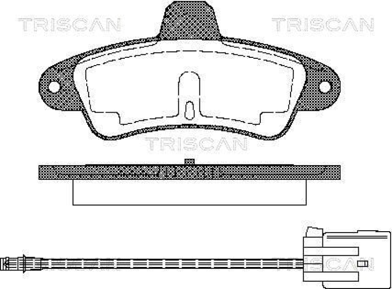 TRISCAN 8110 16162 Bremsbelag Hinten für Ford Mondeo