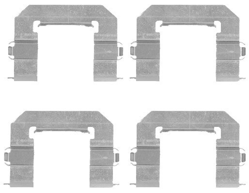 HELLA 8DZ 355 203-391 Zubehörsatz, Scheibenbremsbelag für CHEVROLET/OPEL