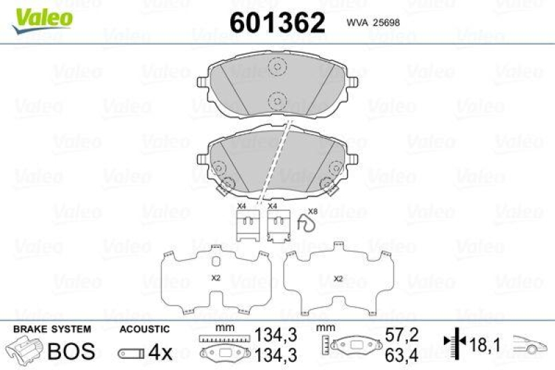 VALEO 601362 SBB-Satz PREMIUM