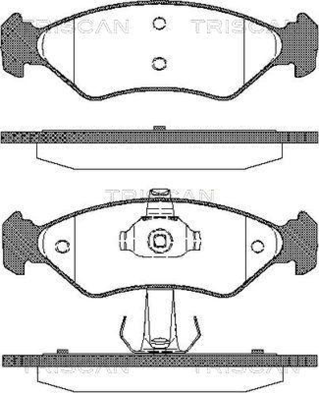 TRISCAN 8110 16168 Bremsbelag Vorne für Ford Ka