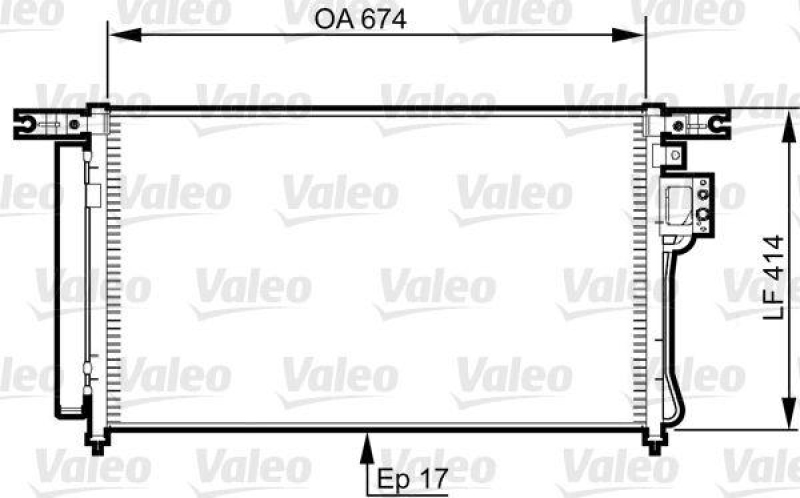 VALEO 814353 Kondensator HYUNDAI Santa Fe(2000>200