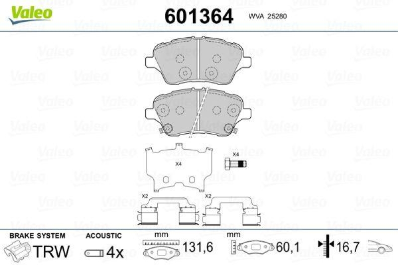 VALEO 601364 SBB-Satz PREMIUM