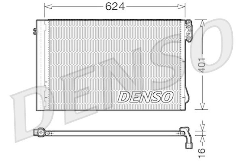 DENSO DCN05011 Kondensator A/C