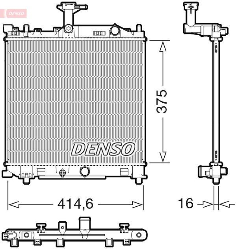 DENSO DRM47040 Kühler SUZUKI CELERIO (LF) 1.0 (14-)