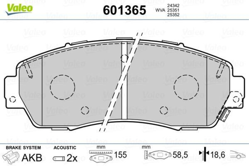 VALEO 601365 SBB-Satz PREMIUM