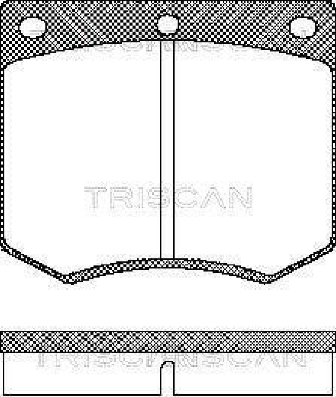 TRISCAN 8110 16229 Bremsbelag Vorne für Ford