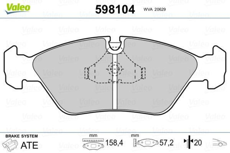 VALEO 598104 SBB-Satz PREMIUM