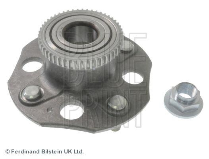 BLUE PRINT ADH28344 Radlagersatz mit Radnabe, ABS-Impulsring und Achsmutter f&uuml;r HONDA