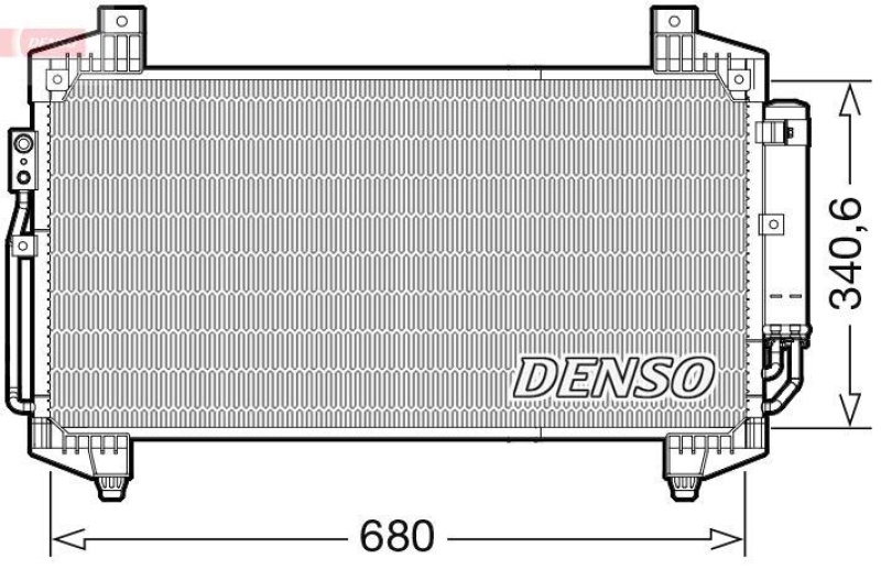 DENSO DCN45014 Kondensator A/C MITSUBISHI ECLIPSE CROSS (GK_) 1.5 T-Mivec (17-)