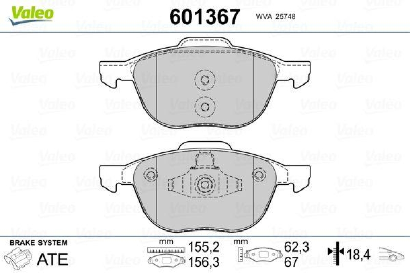 VALEO 601367 SBB-Satz PREMIUM