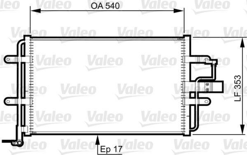 VALEO 814357 Kondensator SEAT Leon I, Toledo