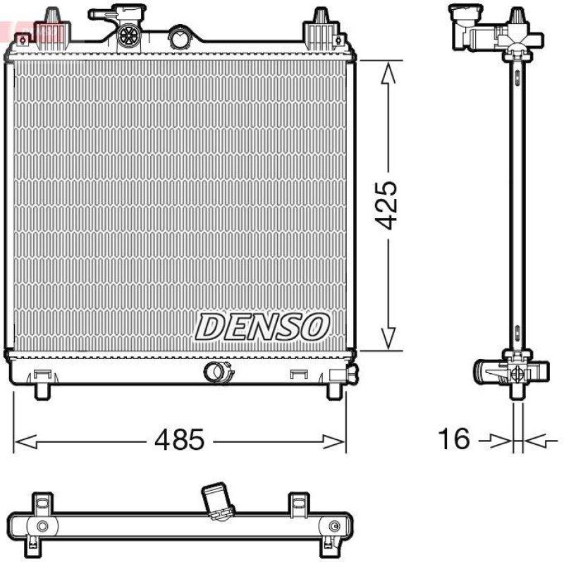 DENSO DRM47042 Kühler SUZUKI IGNIS III (MF) 1.2 (16-)