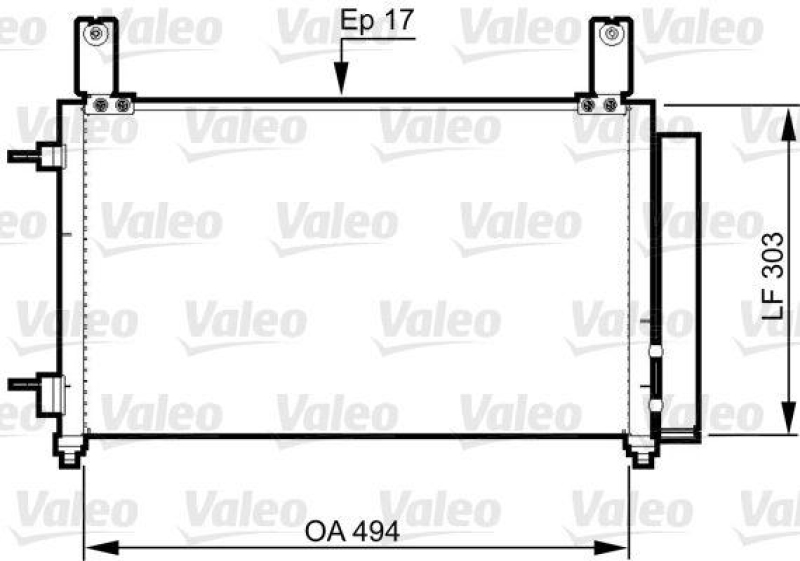 VALEO 814358 Kondensator DAEWOO MATIZ