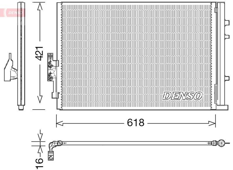 DENSO DCN05016 Kondensator A/C