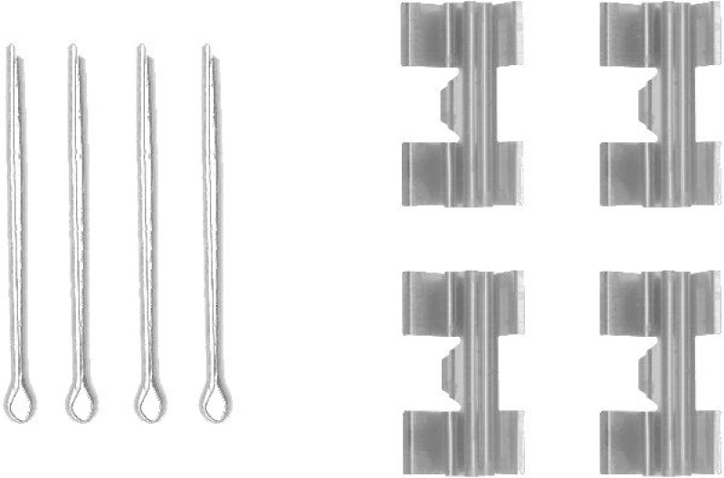 HELLA 8DZ 355 203-451 Zubehörsatz Scheibenbremsbelag