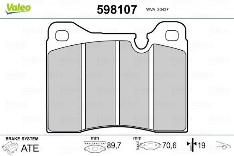 VALEO 598107 SBB-Satz PREMIUM