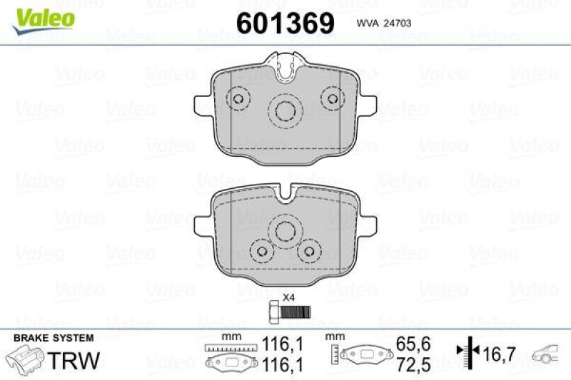 VALEO 601369 SBB-Satz PREMIUM