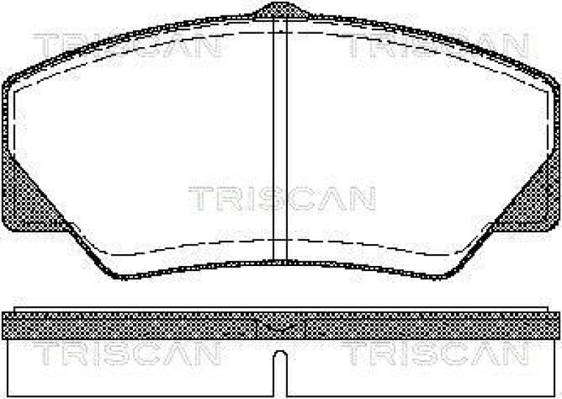 TRISCAN 8110 16844 Bremsbelag Vorne für Ford P100, Transit