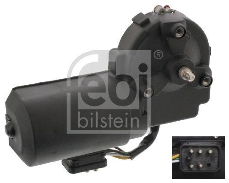 FEBI BILSTEIN 46741 Scheibenwischermotor mit Anschlusskabel für Mercedes-Benz